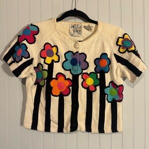 Michael Simon | Floral Cardigan - Multicolor | Women’s Medium